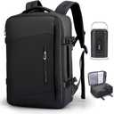 Mark Ryden Laptop Backpack Vacuum Travel 35L, Airpack with Pocket for Water Bottle, Vacuum Compression Bag with Air Pump, Ideal for Laptop, Travel, Business, College, Camping