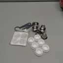 Reusable Capsules for Nespresso OriginalLine - 6pcs Refillable Coffee Pods,Stainless Steel Cups Compatible for Nespresso OriginalLine Machine (6Pods+100pcs Lids+Storage Board)