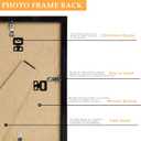 7x11 Picture Frame Black for Wall Mounting or Tabletop, Wood 7 x 11 Frame Photo Frame for Wall Hanging Horizontally or Vertically, Black, 1 Pack