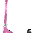 Jetson 2-Wheel Light-Up Kick Scooter, Light Up Deck and Wheels, Height Adjustable Handlebar, Rear Brake, Easy-Folding Mechanism, 4 or 6 inch wheels (Jupiter Pink)