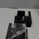 MyGift Wall Mounted Dry Erase Whiteboard Marker Holder Stand with 10 Marker Slots and Eraser Holder, Black Set of 2