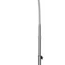 Lamicall Tablet Floor Stand Gooseneck - Swivel Tablet Holder Mount with Adjustable Height & 10.6lb Stable Base, for iPad mini Air Pro 12.9/9.7, Tab, Kindle, iPhone Air 17 Pro Max, Phones (4.7-13") (Silver)