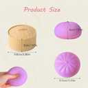 Dumpling Squishies, Giant Glitter Dumpling, Colorful Dumplings Stress Balls Fidget Sensory Stress Ball,Squeeze Dough Ball Stress Relief Hand Stress Ball with Food Steamer Stretchy Desk (Pink)
