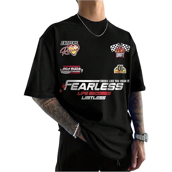 VIPWOLF Men's Number Graphic Jersey Shirt Racing Short Sleeve Shirts Summer Vintage Y2K Streetwear T Shirts X-Large