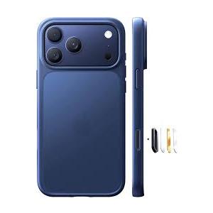 TORRAS for iPhone 17 Pro Case Crystal Blue, UltraThin, 2025 Upgraded NonYellowing, MilitaryGrade Protection, Slim Case for iPhone 17 Pro Phone Case, Soft, AntiScratch, Blue