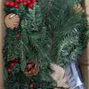 Remote Control-3 ft Artificial Small Christmas Tree with Dual Color Change Lights Timer, Perfect PE+PVC Spruce Mini Tabletop Christmas Tree, Pinecone Red Berry Burlap Base for Xmas Desk, Home Decor