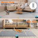 Interactive Cat Toy for Indoor - Automatic Cat Treadmill with Remote Control, 3 Speeds, Quiet Motor & Durable Design | Indoor Chase Hunting Feather Toys for Fitness, Playtime & Energy Release (Blue)