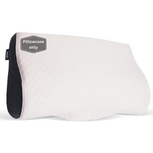 Derila King Size Pillowcase | Designed to Keep Your Derila Memory Foam Pillow for snoring Relief Covered and Protected with This Crisp, Clean, White Pillowcase Made from Premium Materials (King Size (23.6" x 13.4" x 4.3"), Pillowcase | White)