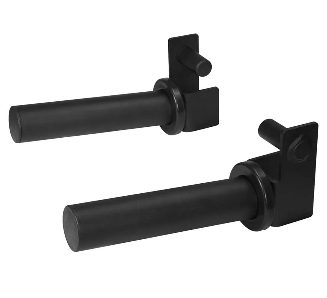 Yes4All Power Rack J-Hooks & Attachments – Heavy Duty Barbell Holders Compatible with 2x2 & 3x3 Power Racks for Home Gym