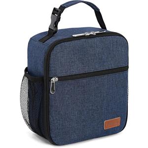 Femuar Lunch Box for Men Women Adults Small Lunch Bag for Office Work Picnic  Reusable Portable Lunchbox, Blue