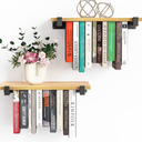 2 Set of Floating Bookshelf, Pine Wood Invisible Bookshelf, Hanging Bookshelves for Wall, Unique Space Saving Wall Bookcase (16.5L×8.7W×1.5H)
Overall Pick