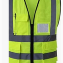 Reflective Vest, 1 STRIPE MESH LIME YELLOW
