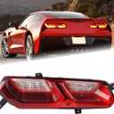 LH LED Tail light Assembly Fit for 2014 2015 2016 2017 2018 2019 Chevy Corvette C7 Red Chevrolet Rear Lamp Left Driver Side Brake Lamp With Bulbs GM2800287 84587835
