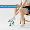 Sports running crew socks, shock-absorbing and blister-resistant sports socks, 1 pairs for women size 6-11