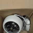 Vornado VFAN Vintage Fan, Retro Metal Air Circulator for Cooling & Dcor, 3 Speed Settings, Adjustable Tilt, Powerful Airflow, Durable Construction, Manual Dial Control, Vintage White
