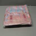 Girls Backpack with Lunch Box, Cute School Backpack for Kids Teen Elementary, Large Capacity Kids Bookbag 3 Pcs Set (Pink Grid)