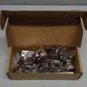 Ravinte 10 Pack 5 Pairs 1-1/4 inch Overlay Soft Close Hinges for Kitchen Cabinet Hinges Satin Nickel Hidden Hinges Stainless Steel Concealed Hinge self Closing