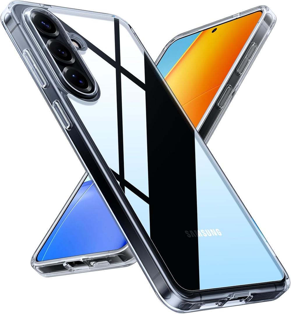 TORRAS for Samsung Galaxy S26 Plus Case Clear, [2026 Upgraded NonYellowing] [12FT MilitaryGrade Protection]Transparent Slim Case for Samsung S26 Plus Case Thin, Diamond Clear, Hard, S26+ Case, 6.7''