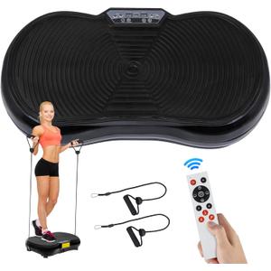 ZENY Vibration Plate Exercise Machine, Whole Body Workout Vibration Fitness Platform for Weight Loss, Toning Wellness, Home Gym Equipment (Black)
