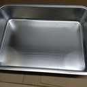 IKITCHEN Stainless Steel Cat Litter Box, Large Metal Litter Pan for Cats Rabbits, Kitty Litter Box Never Absorbs Odors, Low Side Entry Non Stick, Easy Clean 17.5 x 13.5 x 4 inches