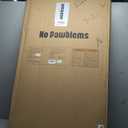 No Pawblems 55" Extra Tall Pet Gate for Cat, 29-43" Auto Close Cat Gate for Doorways/Stairs/Hallways, NO Drilling Pressure Mounted Tall Dog Gate Indoor, 1.37" Pet-Safe Gap, Black