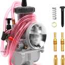 PWK 40mm Carburetor Motorcycle Racing Carb Universal For 400cc to 500cc Pit Dirt Bike Motocross Enduro On/Off Road ATV Quad Scooter (40mm)