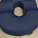5 STARS UNITED Donut Pillow Hemorrhoid Tailbone Cushion Large Floor Cushion for Pain Relief Coccyx, Prostate, Sciatica, Pelvic Floor, Pressure Sores, Pregnancy, Postpartum Recovery, Blue