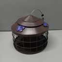 Squirrel Proof Bird Feeder with 3 Water Cups, 4.2LB Large Capacity Outdoor Hanging Bird Feeder with Metal Cage, One-Piece Design No Assembly Needed, Weather Resistant & Stylish for Garden, Yard