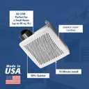 Broan-Nutone Bathroom Exhaust Fan, 50 CFM Modern Grille, Energy Star Fan, 2.0 Sones