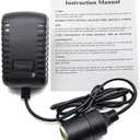 AC to DC Converter 2A 24W Car Cigarette Lighter Socket 110-240V to 12V AC/DC Power Adapter Black