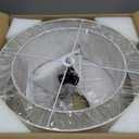 AUTELO 18" Semi Flush Mount Ceiling Light, 3-Light Farmhouse Ceiling Light in Brushed Gold Finish with Drum Fabric Shade, Gold Light Fixtures Ceiling Mount for Hallway Bedroom Kitchen, C2506 BG-18