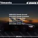 Rexka 20 Sets 5mm Rear Bumper Cover Fender Liner Grommet & Phillips Truss Head Sems Screws Kit for Honda Acura Accord Crosstour Pilot 90664-STK-A01 90114-SE0-000