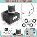1836-13 7629 Igniter Kit Replacement for Weber Genesis 300 Series Front-Control Grills, Starter Module for Weber Genesis E330 E310 S310 S330 7628 88826 66836 65946 Grill Parts, 4-Outlet Ignition