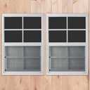 24" x 36" Shed Windows 2 Pack,Small Windows with Tempered Glass - Flush Mount | Ultimate Choice for Chicken Coop, Greenhouse, Garage, Playhouse