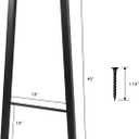 ALLCOS Bar Table Legs 40 Inch Metal Dining Table Legs Heavy Duty Metal Desk Legs Coffee Table Legs, Black, Set of 2