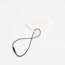 Black White Hang Tag String Snap Lock Loop Pin Fastener Hook Tie for Clothing Price Tag Hhanging 6.3'' Inch (Black 1000pcs)
