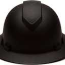Pyramex Ridgeline Full Brim Hard Hat 4 Point Ratchet Matte Black Graphite Pattern