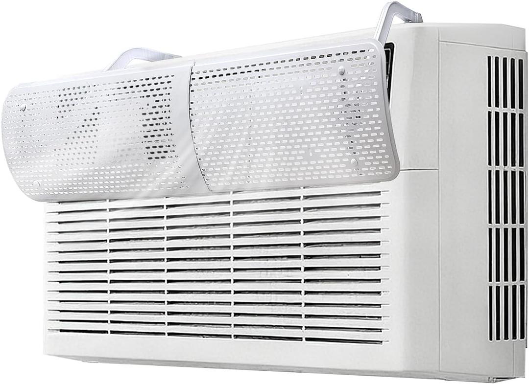 Adjustable AC Air Deflector, AC Vent Deflector, Direct Airflow Prevention, Extends 17.5" to 28.5" Length,Fits Most Window and Split-Type Air Conditioners