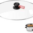 Oval Glass Crock Pot Lid 7 Quart Replacement for Oval lid Crock Pot Slow Cooker SCV700SS and for Hamilton Beach Slow Cooker Lids Replacement 7 Quart 33474G.