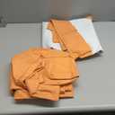 Guken Orange Blackout Curtains 84 Inch Length 2 Panels Set for Living Room Bedroom Back Tab Thermal Insulated 100% Black Out Linen Drapes Room Darkening Window Curtains 84 Inches Long