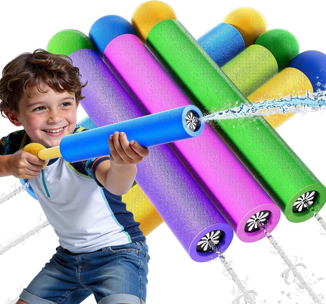 6 Pack Water Guns for Kids Adults, Squirt Guns Water Toys for Boys Girls Ages 4-8, Ideal Toys for Kids Summer Outdoor Swimming Pool Games Beach Water Toy