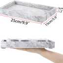 Sumnacon Bathroom Napkin Holder Countertop Stylish Napkin Holders for Paper Napkins Hand Towels Bathrooms Guest Towel Holder Marble Flat Napkin Holder for Vanity Back of Toilet Dining Table Kitchen
