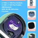 Replacement for Dymo Letratag Label Maker Refills Clear 1/2'' x 13' Letratag Label Maker Tape Black on Clear, LT 16952 Transparent Plastic Tape Work for Dymo Letratag LT-100T LT-100H QX50, 6 Packs