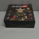 Christmas Tree Topper with 32.8FT Warm Light Cord and 6 Projection Modes, Christmas Star Tree Topper Built-in LED Rotating Projector Lights, 3D Glitter Christmas Tree Decorations (Gold)