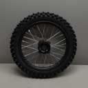14'' Front Wheel 60/100-14 2.50-14 Dirt Bike Tire Rim Assembly for 110cc 125cc SSR PW80 TTR110 YZ65 RM65 JR80 DS80 KX65 KLX110 CRF70 XR70 Taotao DB14 Baja DR70 Pit Bike Parts with 15mm Bearings