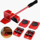 Furniture Lifter Tool - with Adjustable Height Lifting Tool Rod and Tool Kit, Furniture Mover Cart Lifter, Used for Moving Heavy Furniture