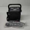 Karaoke Machine, Portable Bluetooth Speaker with 2 Wireless Microphones for Adults & Kids with Lights, Karaoke Microphone with PA System Supports USB/TF/FM/AUX for Home Party Home System Packages (Black)