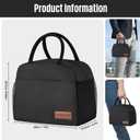 douyadady Lunch Bag Women/Men Lunch Box Women/Men (black)