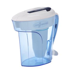 ZeroWater 12-Cup Ready-Pour 5-Stage Water Filter Pitcher Dispenser with 5-Stage 0 TDS Zero Water Filter  IAPMO Certified to Reduce Metals, Chlorine, Lead, Chromium, and Forever Chemicals PFOA/PFOS