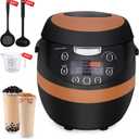 Automatic Commercial Boba Cooker 8L - 1350W Boba Maker Smart Bo ba Machine for Tapioca Pearls, Bubble Tea Machine, Suit for Milk Tea Stores Restaurants Dessert Stores Lounge Bars